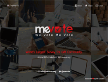 Tablet Screenshot of mevote.org